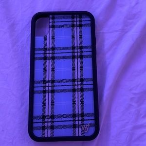 Wildflower- iPhone XR blue plaid case